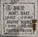 Davie, James & Joanne (Boone) - Tombstone